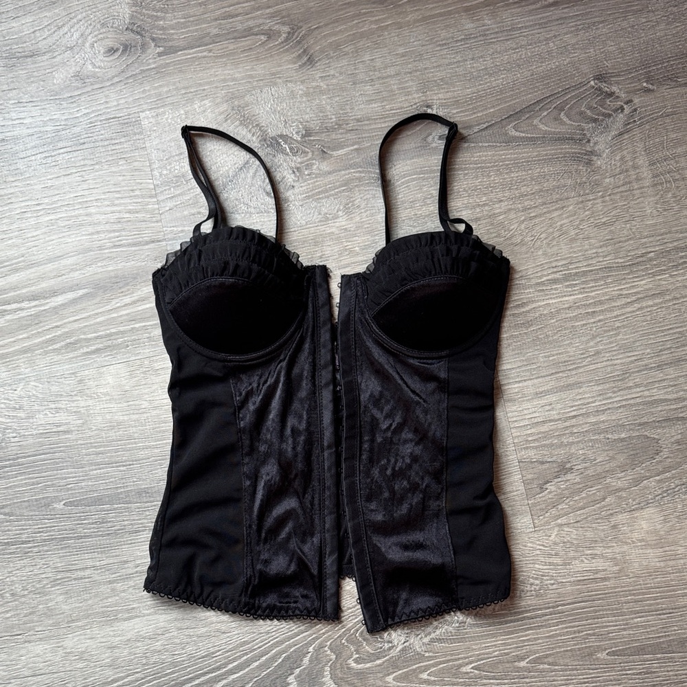 Black Corset Top / bra 34B very good condition